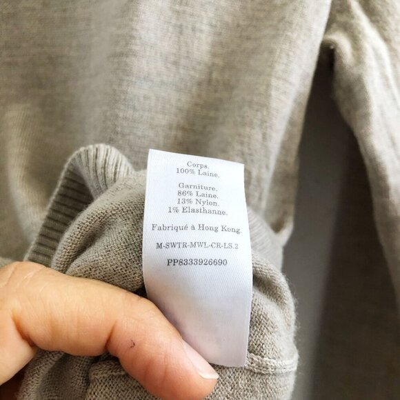EVERLANE Crew Neck 100% Wool Sweater Small Size - Picture 7 of 9